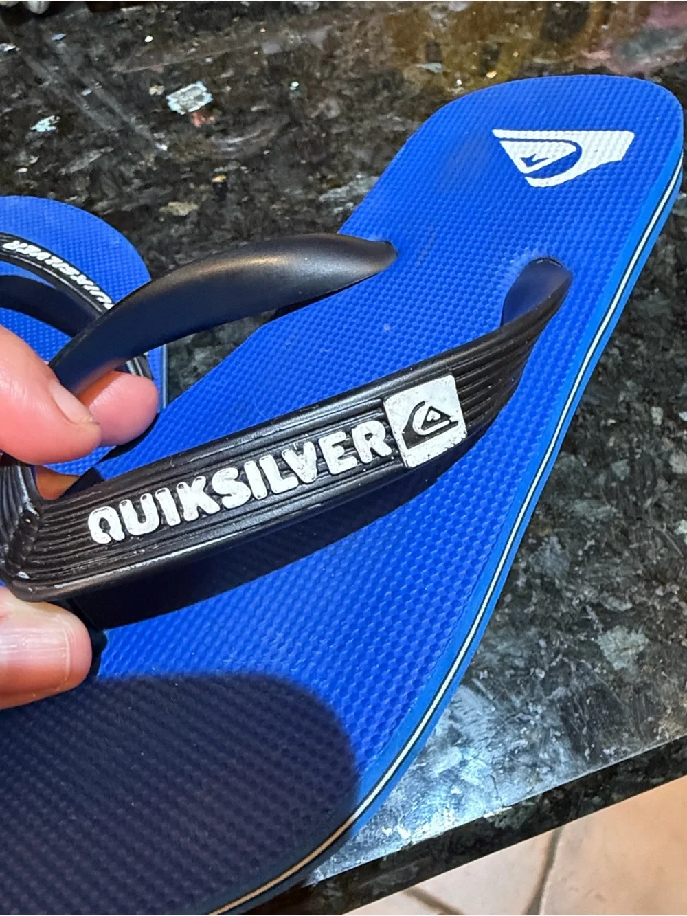 Quiksilver Blue Flip-Flops for little boys